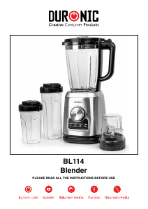 Bruksanvisning Duronic BL114 Blender