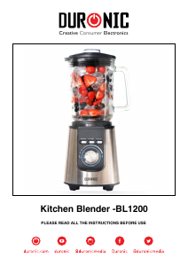 Bruksanvisning Duronic BL1200T Blender