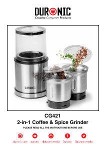 Manual Duronic CG421 Coffee Grinder