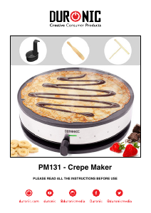 Mode d’emploi Duronic PM131 Crêpière