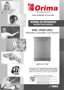 Bruksanvisning Orima OR 12-717 X Diskmaskin