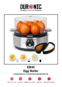 Manual de uso Duronic EB40 Cocedor de huevos