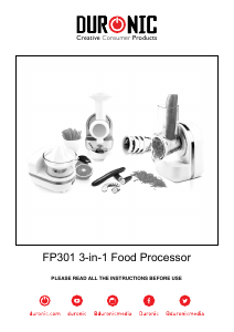 Bedienungsanleitung Duronic FP301 Küchenmaschine