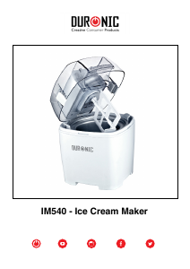 Mode d’emploi Duronic IM540 Machine à glace