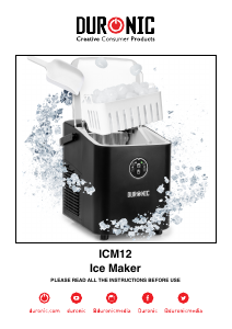 Instrukcja Duronic ICM12 Kostkarka do lodu