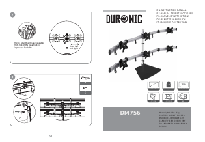 Mode d’emploi Duronic DM756 Monture de moniteur
