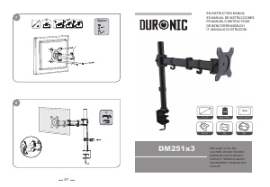 Manuale Duronic DM251X3 Supporto per monitor