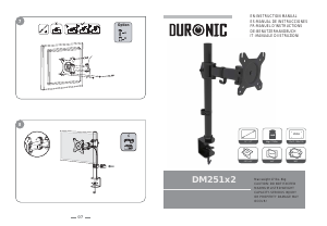 Bedienungsanleitung Duronic DM251X2 Monitorhalterung