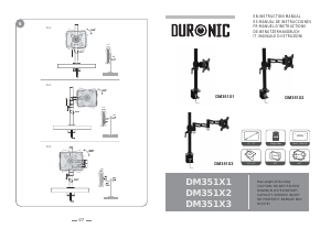 Bedienungsanleitung Duronic DM351X1 Monitorhalterung
