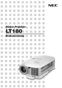 Bruksanvisning NEC LT180 Projektor