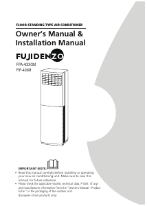 Bruksanvisning Fujidenzo FIP-400M Luftkonditionering