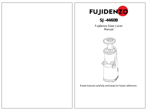 Bruksanvisning Fujidenzo SJ-4460B Juicepress