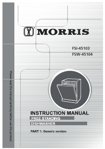 Bruksanvisning Morris FSI-45103 Diskmaskin