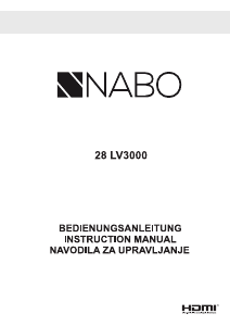 Manual NABO 28 LV3000 LED Television