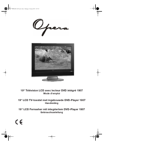Mode d’emploi Opera LCD1907 Téléviseur LCD