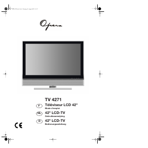 Mode d’emploi Opera LCD4271 Téléviseur LCD
