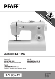 Bedienungsanleitung Pfaff 1070S Nähmaschine