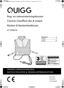 Bedienungsanleitung Quigg GT-HPMB-04 Heizkissen