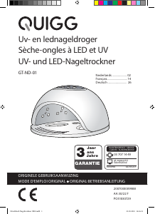 Mode d’emploi Quigg GT-ND-01 Séchoir à ongles