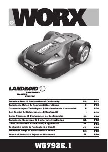 Manuál Worx WG793E.1 Landroid Travní sekačka