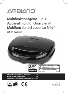 Mode d’emploi Ambiano GT-SF-SWG-02 Grill