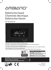 Bedienungsanleitung Ambiano GT-SF-ELK-01 Elektrokamin