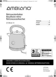 Bedienungsanleitung Ambiano GT-WKEDS-10 Wasserkocher