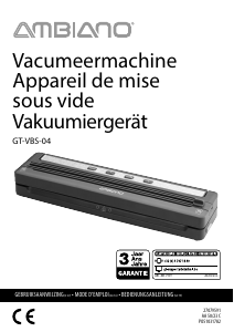 Bedienungsanleitung Ambiano GT-VBS-04 Vakuumierer