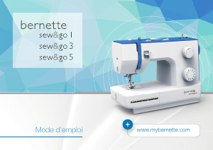 Mode d’emploi Bernina Bernette Sew&Go 3 Machine à coudre