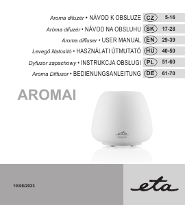 Bruksanvisning Eta Aromai 3634 90010 Aromspridare