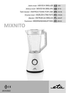 Bruksanvisning Eta Mixnito 2011 90000 Blender