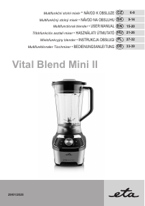 Bruksanvisning Eta Vital Blend Mini II 5100 90000 Blender