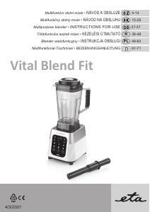 Bruksanvisning Eta Vital Blend 3100 90000 Blender
