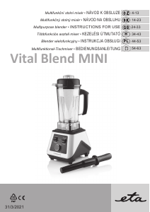 Bruksanvisning Eta Vital Blend Mini 2100 90000 Blender