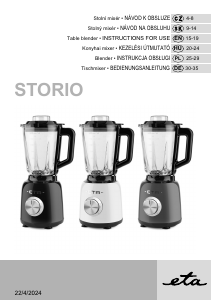 Bruksanvisning Eta Storio 9011 90030 Blender