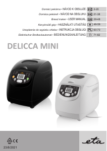 Bedienungsanleitung Eta Delicca 8149 90000 Brotbackautomat