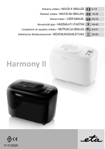 Bedienungsanleitung Eta Harmony II 2149 90020 Brotbackautomat