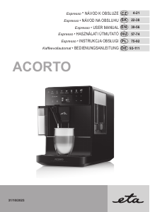 Bedienungsanleitung Eta Acorto 9180 90000 Kaffeemaschine