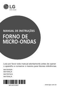 Manual LG MH7054L Micro-onda