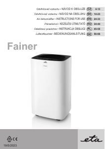 Bruksanvisning Eta Fainer 2630 90000 Avfuktare