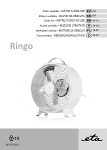 Instrukcja Eta Ringo 0608 90000 Wentylator