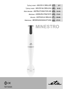 Bruksanvisning Eta Minestro 0063 90000 Stavmixer