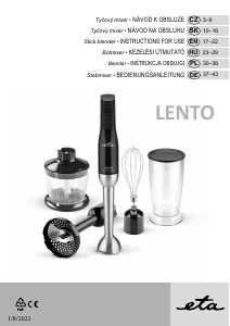 Bruksanvisning Eta Lento 4017 90000 Stavmixer