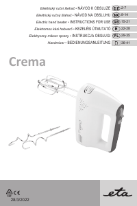 Bedienungsanleitung Eta Crema 1049 90000 Handmixer