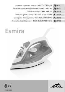 Instrukcja Eta Esmira 0273 90000 Żelazko