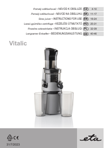 Használati útmutató Eta Vitalic 4032 90000 Gyümölcscentrifuga