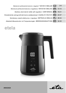 Bruksanvisning Eta Etela 9596 90000 Vattenkokare