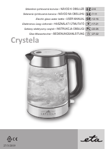 Bruksanvisning Eta Crystela 6153 90000 Vattenkokare