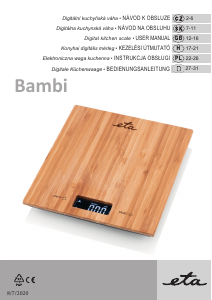 Návod Eta Bambi 9778 90000 Kuchynská váha
