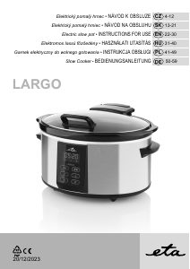 Bruksanvisning Eta Largo 2138 90000 Slow cooker